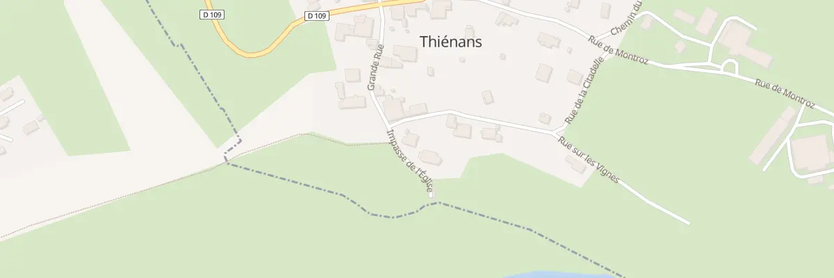 Plan du 1 Imp de l’Eglise à Thiénans
