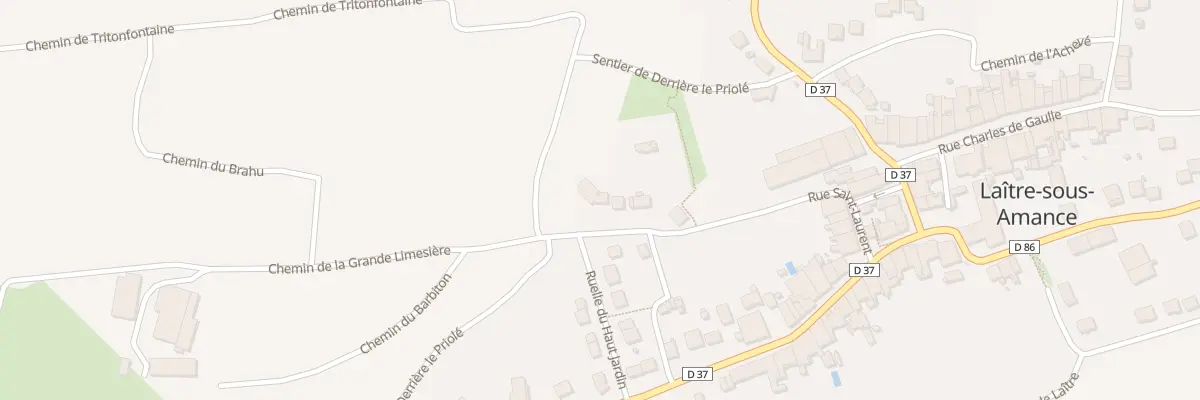 Plan du 256 Rue St Laurent à Laître-sous-Amance