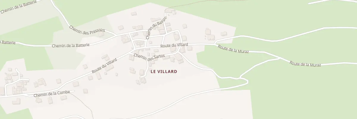 Plan du 5262 Le Villard à Aiton