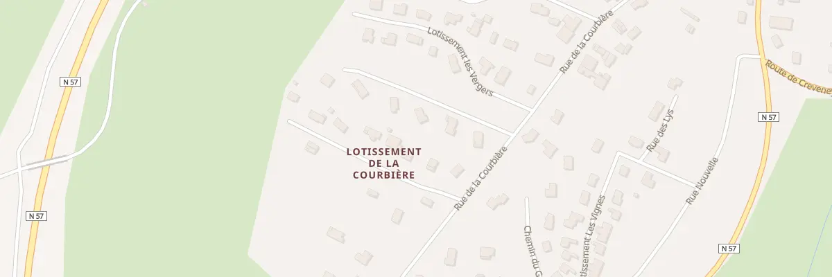 Plan du 9001 Rue de la Courbière à Saulx