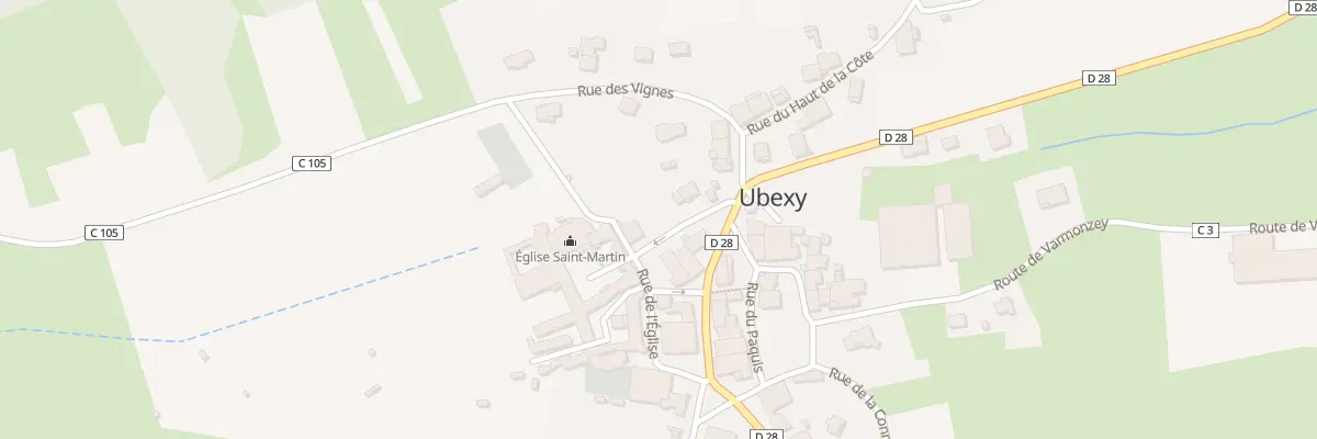 Plan du 6 All de l’Abbaye à Ubexy