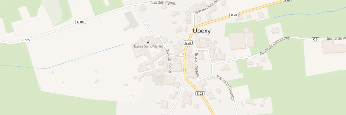Plan du 8 Rue de l’Eglise à Ubexy