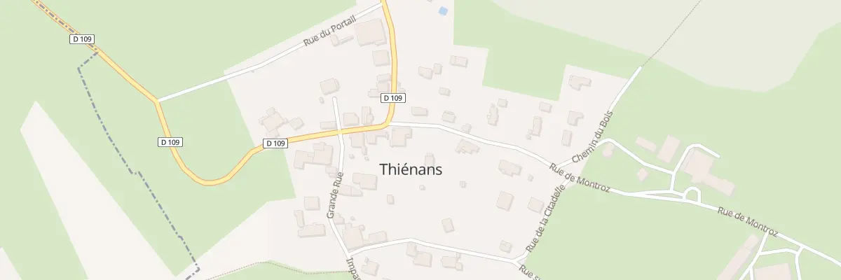 Plan du 4 Rte de Montroz à Thiénans