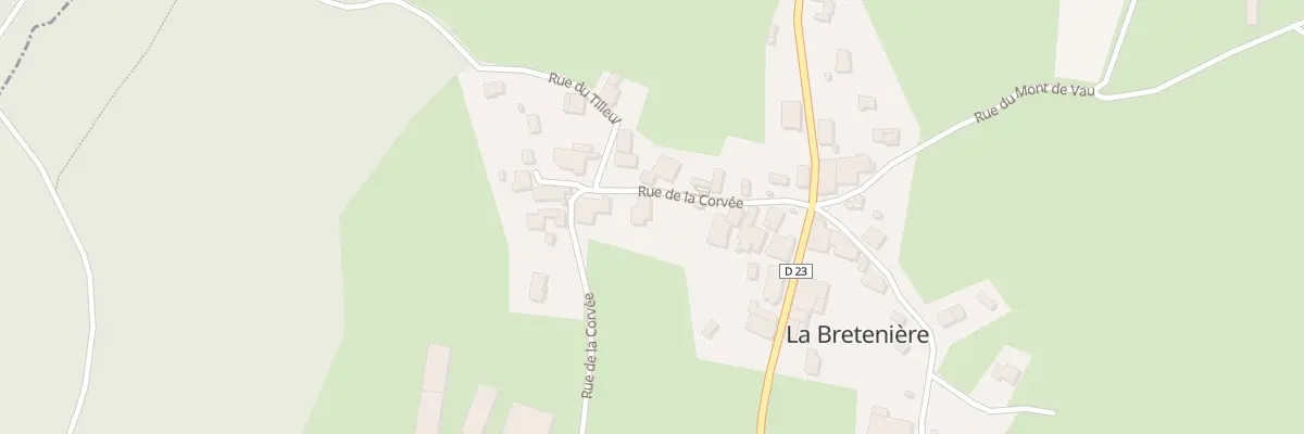 Plan du 7 Rue de la Corvée à La Bretenière