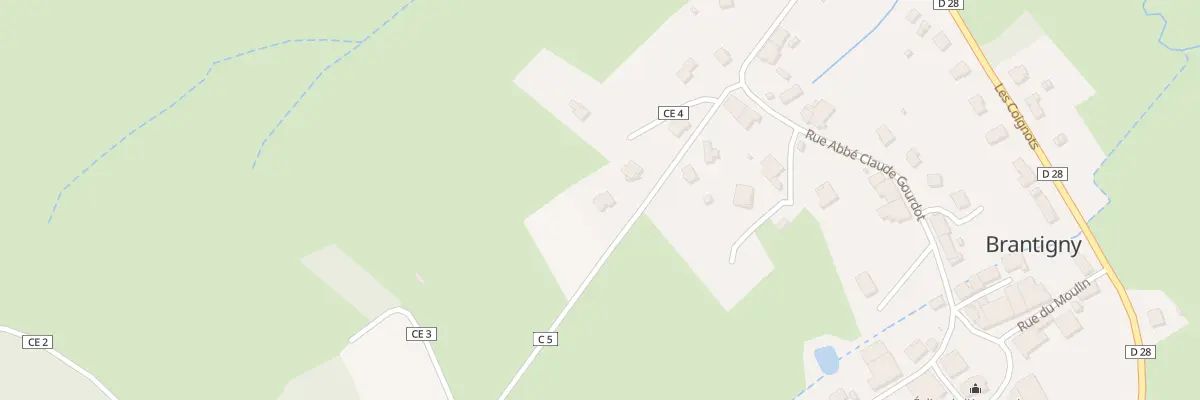 Plan du 14 Cote du Paradis à Brantigny