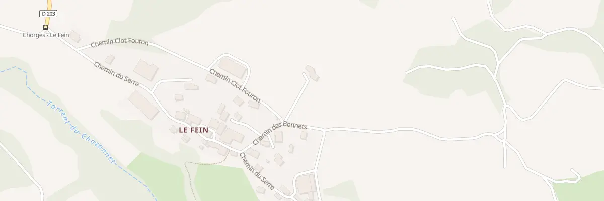 Plan du 93 Che des Bonnets à Chorges