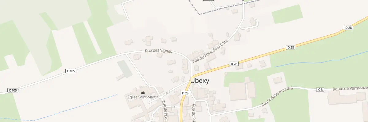 Plan du 1 Rue des Vignes à Ubexy