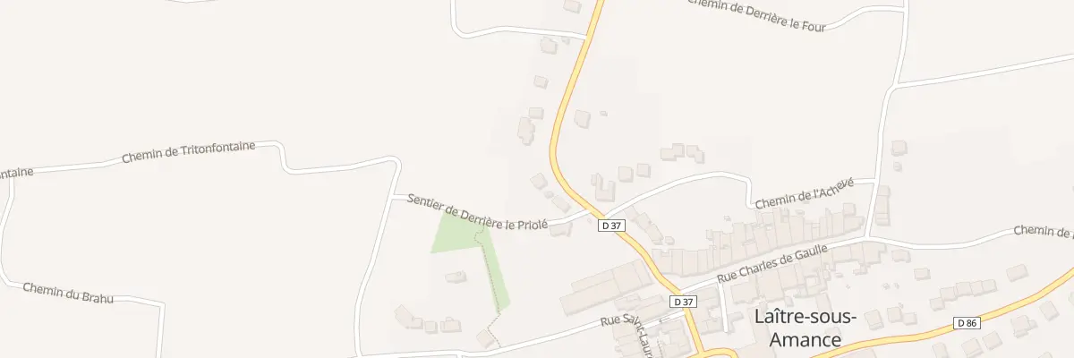 Plan du 9 Rue des Trois Eveches à Laître-sous-Amance