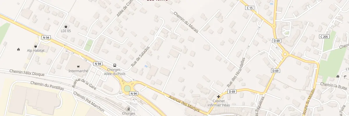 Plan du 6755 Av des Martyrs à Chorges