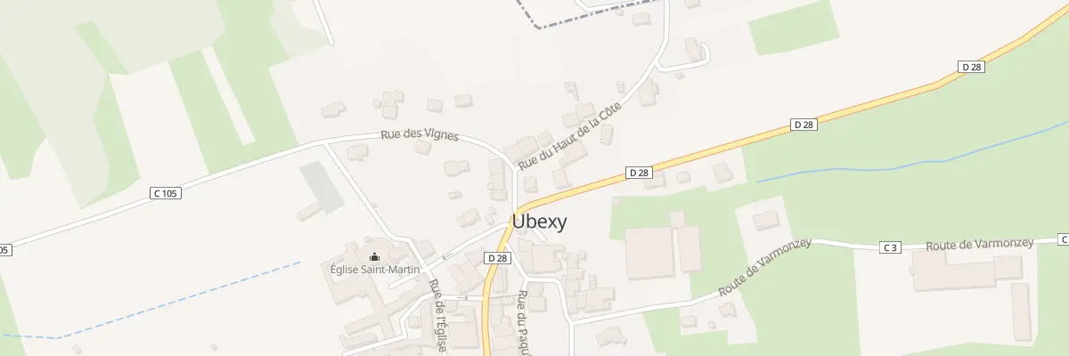 Plan du 2 Rue du Haut de la Côte à Ubexy