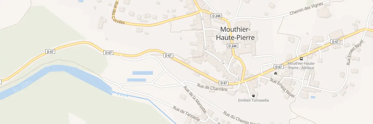 Plan du 1 Rte des Gorges de Nouailles à Mouthier-Haute-Pierre
