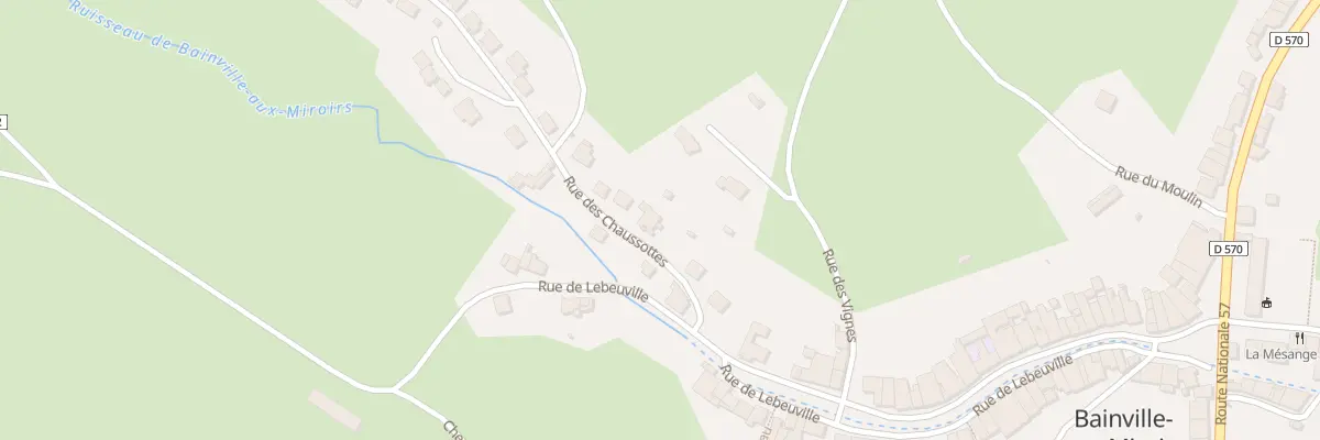 Plan du 10 Rue des Chaussottes à Bainville-aux-Miroirs