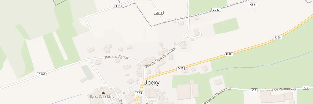 Plan du 11 Rue du Haut de la Côte à Ubexy