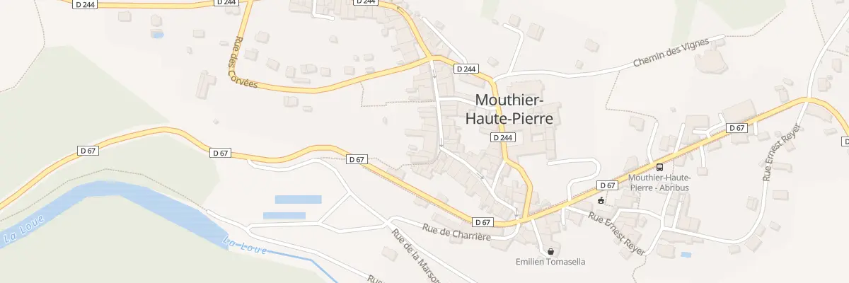 Plan du 25 Gr Grande Rue à Mouthier-Haute-Pierre
