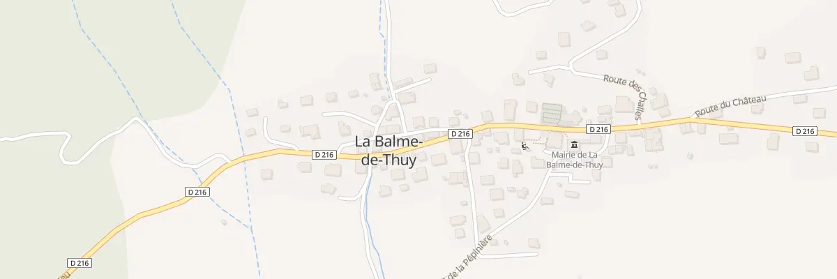 Plan du 55 Rue du quartier à La Balme-de-Thuy