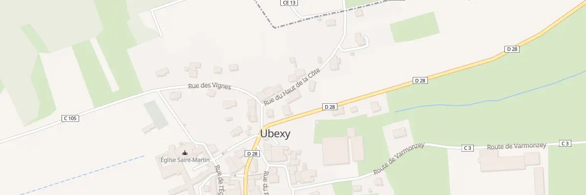 Plan du 6 Rue du Haut de la Côte à Ubexy