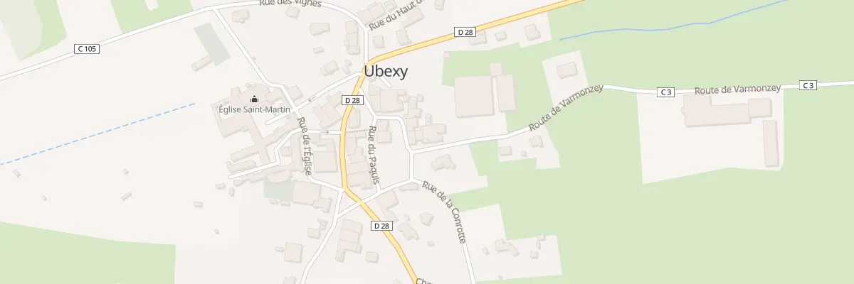 Plan du 5001 Rte de Varmonzey à Ubexy