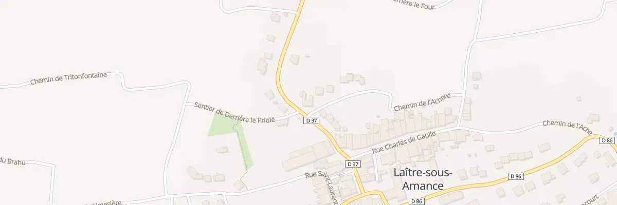 Plan du 6 Rue des Trois Eveches à Laître-sous-Amance
