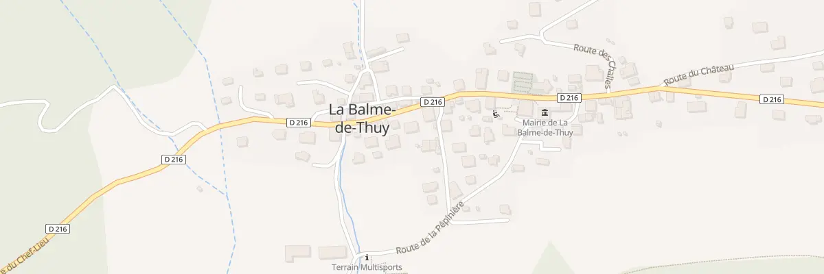 Plan de La Balme de Thuy à La Balme-de-Thuy