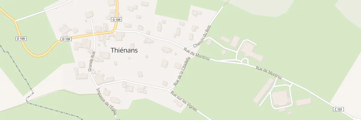 Plan du 11 Rue de la Citadelle à Thiénans