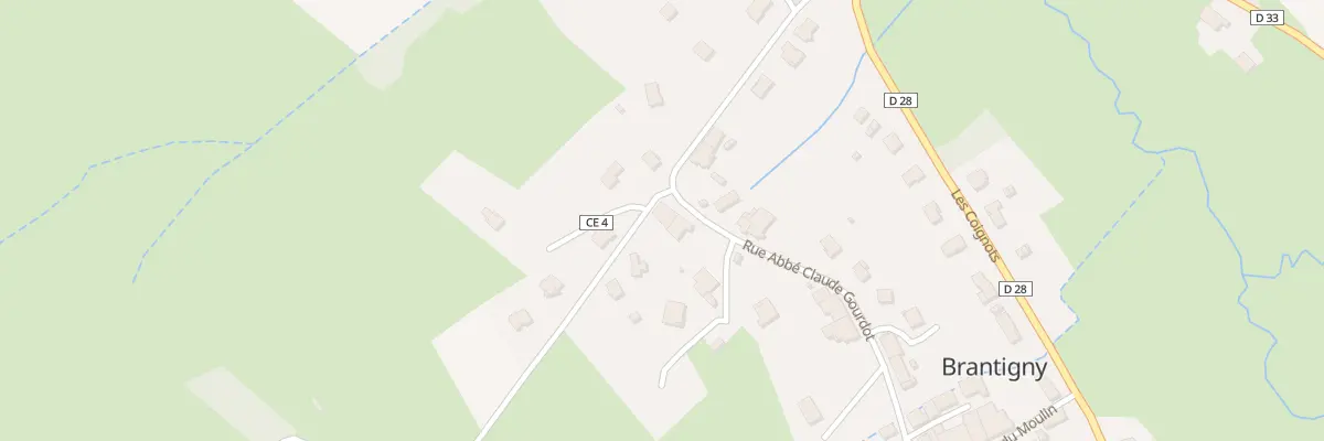 Plan du 2 Rue Abbe Claude Gourdot à Brantigny