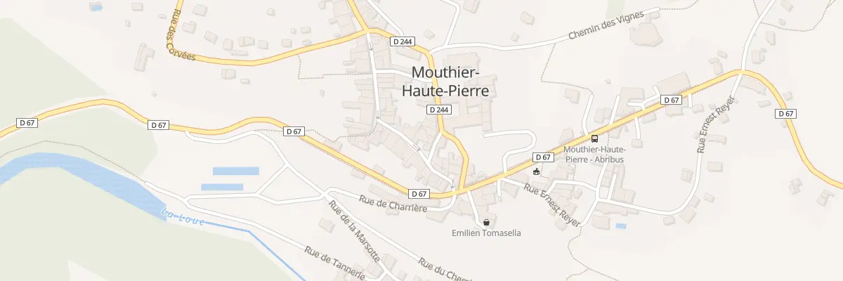 Plan du 14 Gr Grande Rue à Mouthier-Haute-Pierre