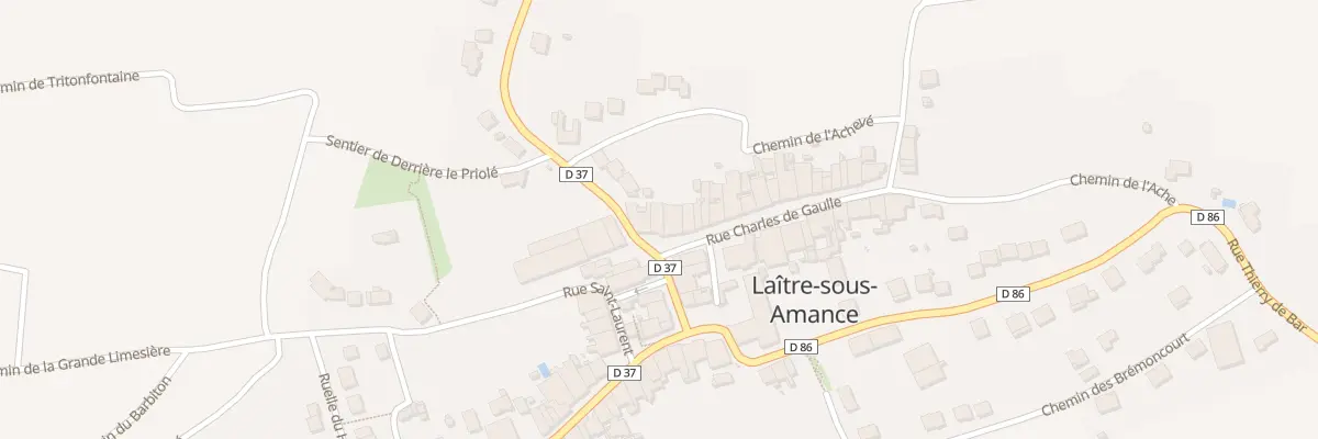 Plan du 3 Rue Charles de Gaulle à Laître-sous-Amance