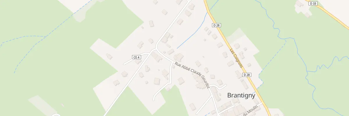 Plan du 1 Rue Abbe Claude Gourdot à Brantigny