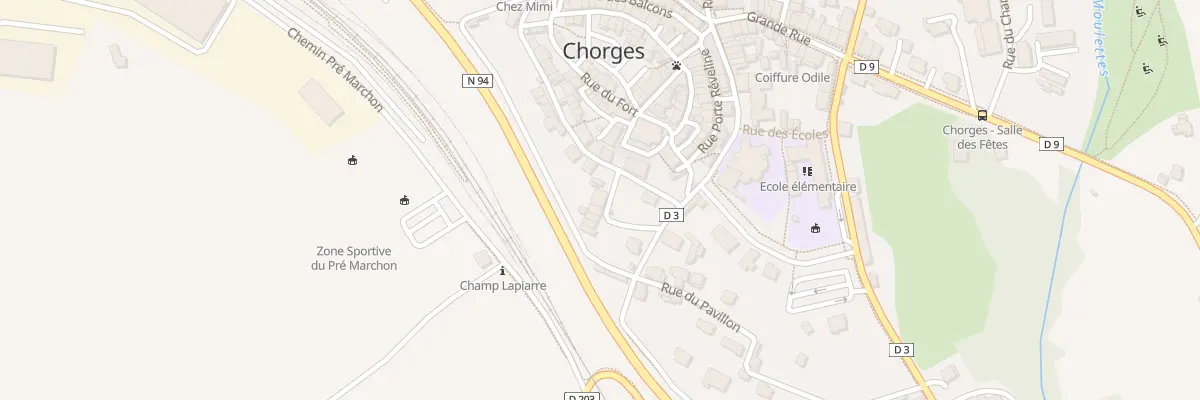 Plan du 5063 Le Bourg à Chorges