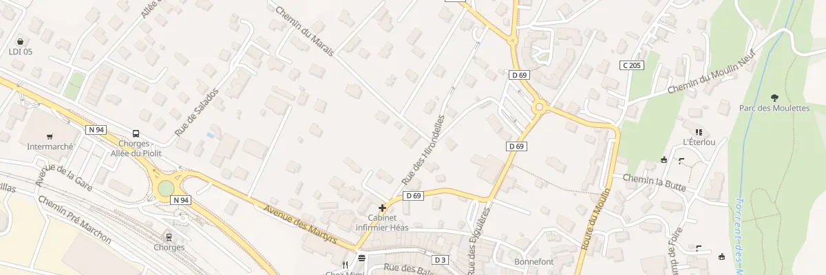 Plan du 9001 Che du Marais à Chorges