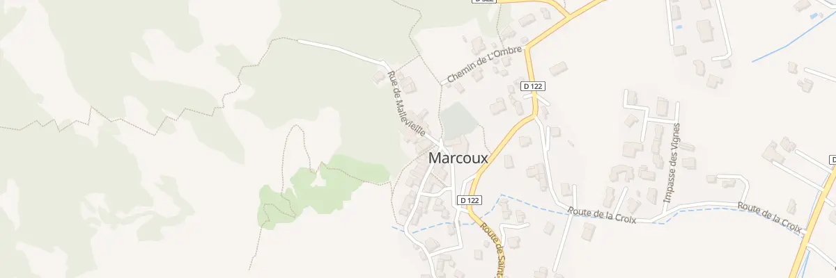 Plan du 27 Rue de Mallevieille à Marcoux