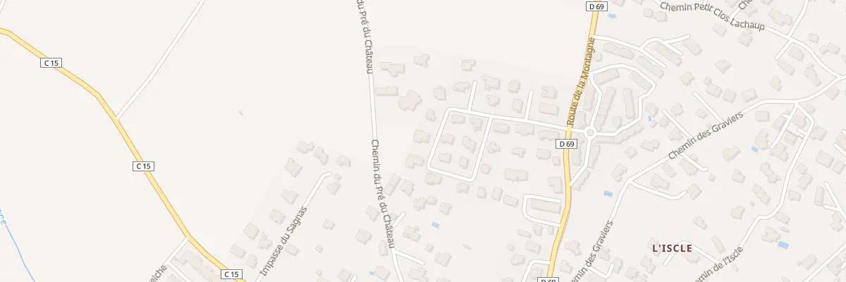 Plan du 6009F Rue des Vergers du Château à Chorges