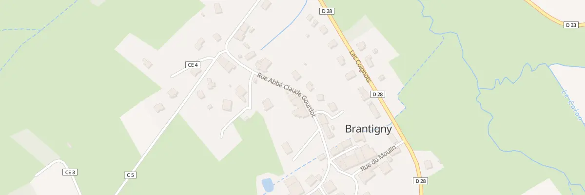 Plan du 10 Rue Abbe Claude Gourdot à Brantigny