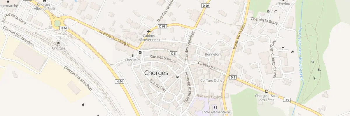 Plan du 9010 Gr Grand Rue à Chorges
