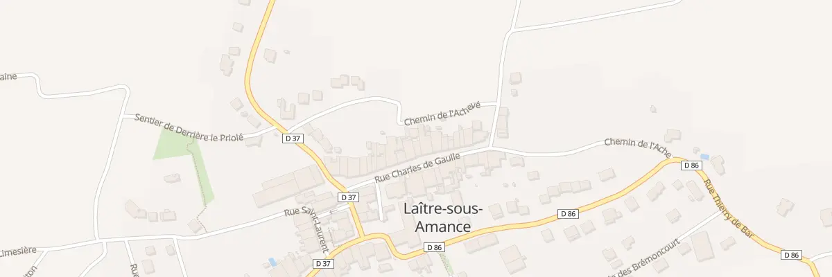 Plan du 17 Rue Charles de Gaulle à Laître-sous-Amance