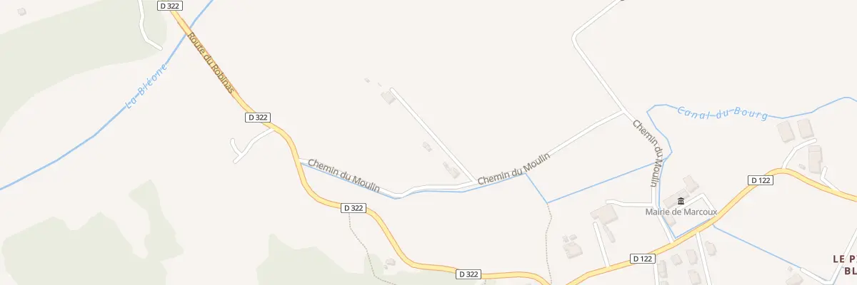 Plan du 384 Che du Moulin à Marcoux