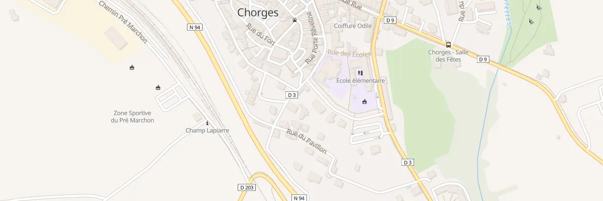 Plan du 9002 Rte du Fein à Chorges