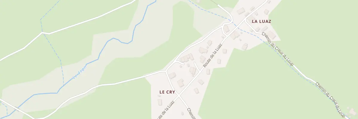 Plan du 129 Che du Cry à Fillière