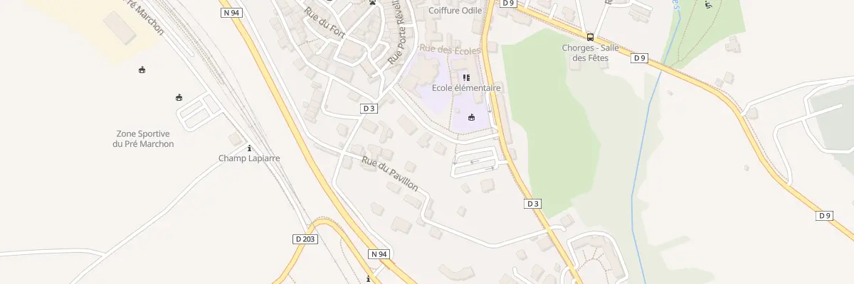 Plan du 5000 Rue du Docteur David Falik à Chorges