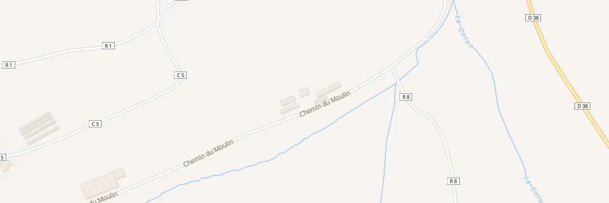 Plan du 1 Che du Moulin à Gugney-aux-Aulx