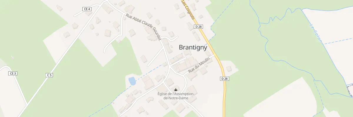 Plan du 15 Rue Abbe Claude Gourdot à Brantigny