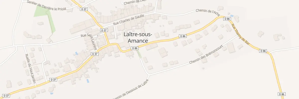 Plan du 6 Rue Thierry de Bar à Laître-sous-Amance
