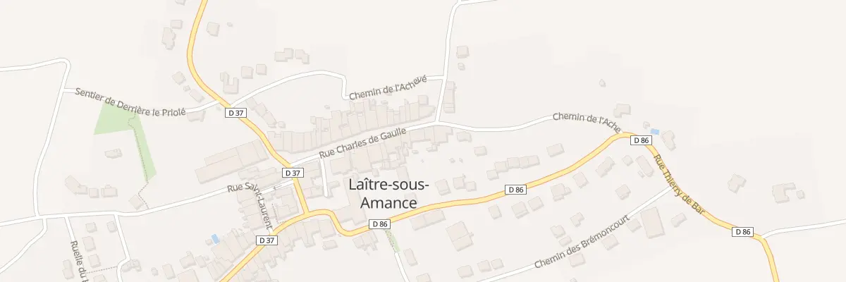 Plan du 14T Rue Charles de Gaulle à Laître-sous-Amance