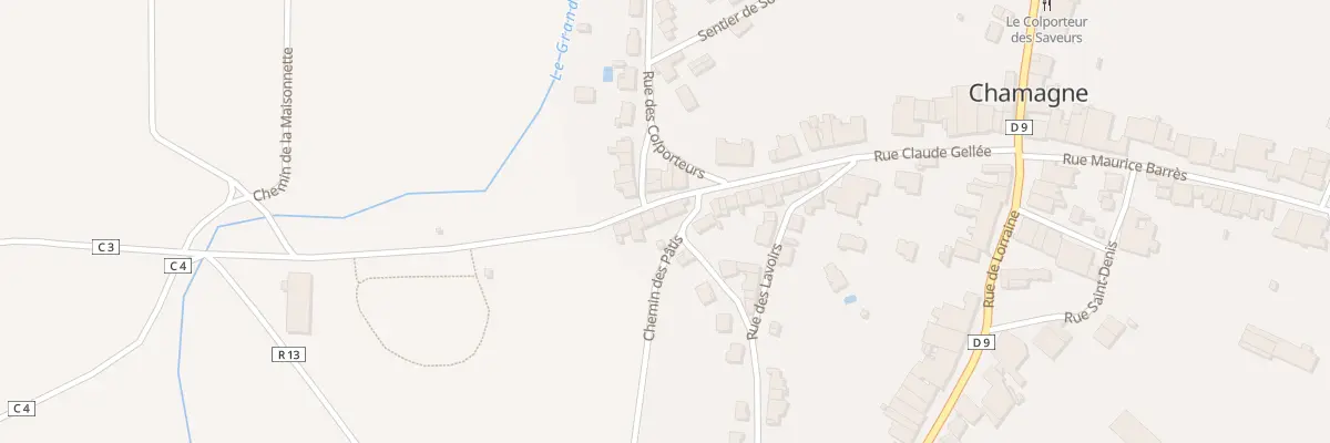 Plan du 30 Rue des Paquis à Chamagne