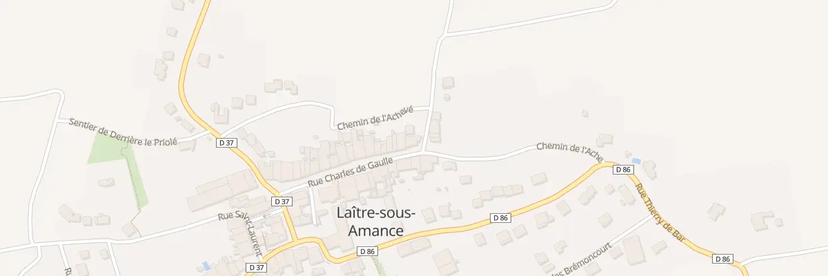 Plan du 167 Rue Charles de Gaulle à Laître-sous-Amance