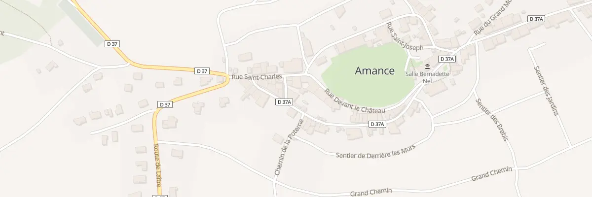 Plan de la Rue Saint - Jean à Amance