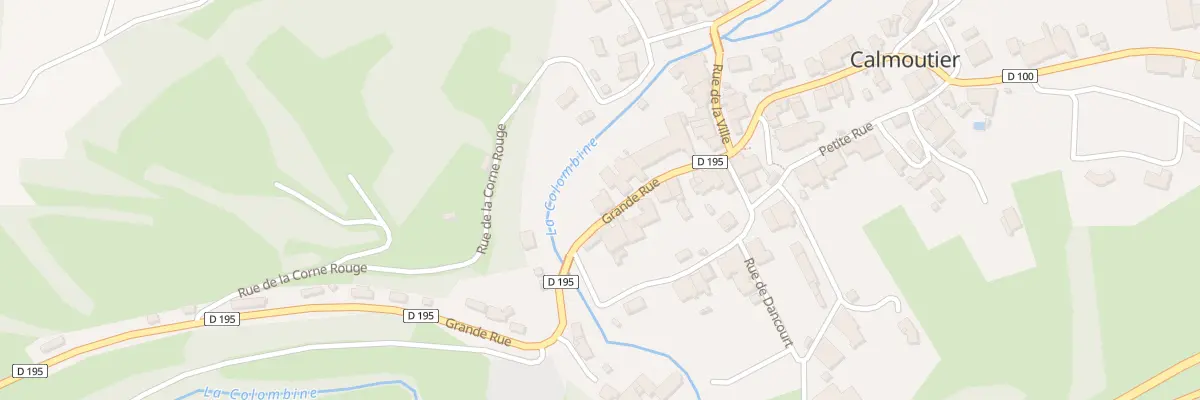 Plan du 23 Grande Rue à Calmoutier
