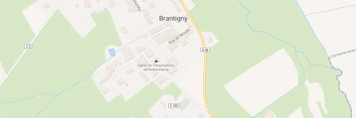 Plan du 25 Rue Abbe Claude Gourdot à Brantigny