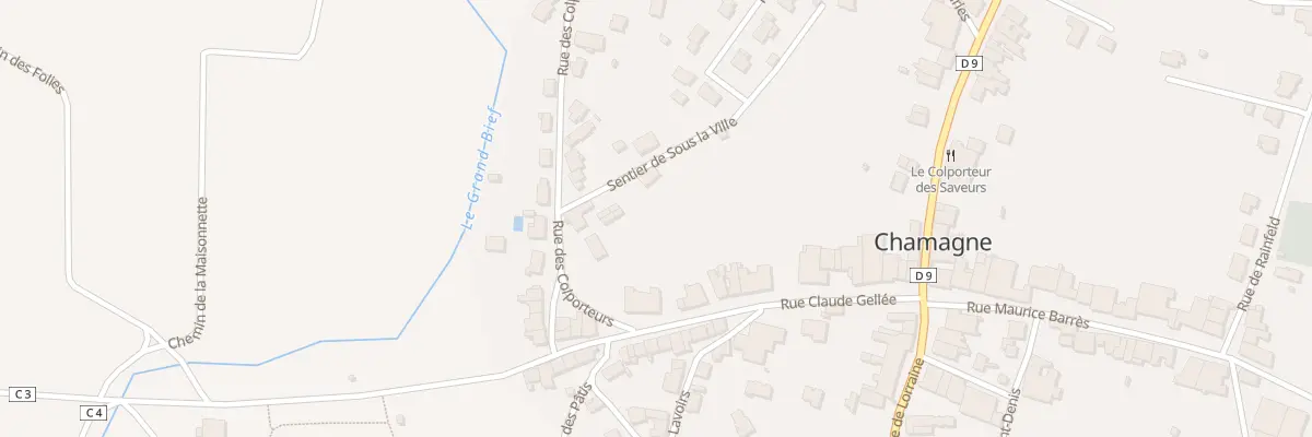 Plan du 54 Rue des Colporteurs à Chamagne