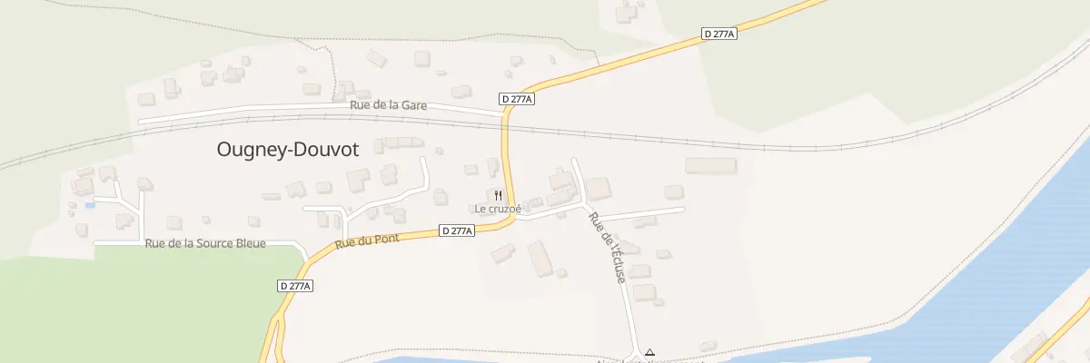 Plan du 7 Rue de l’Ecluse à Ougney-Douvot